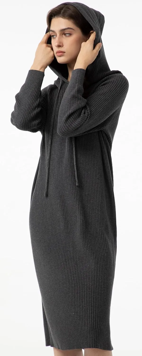 Babalet Women Sweater Dress Casual Long Sleeve Pullover Loose Oversized Hoodie Sweaters