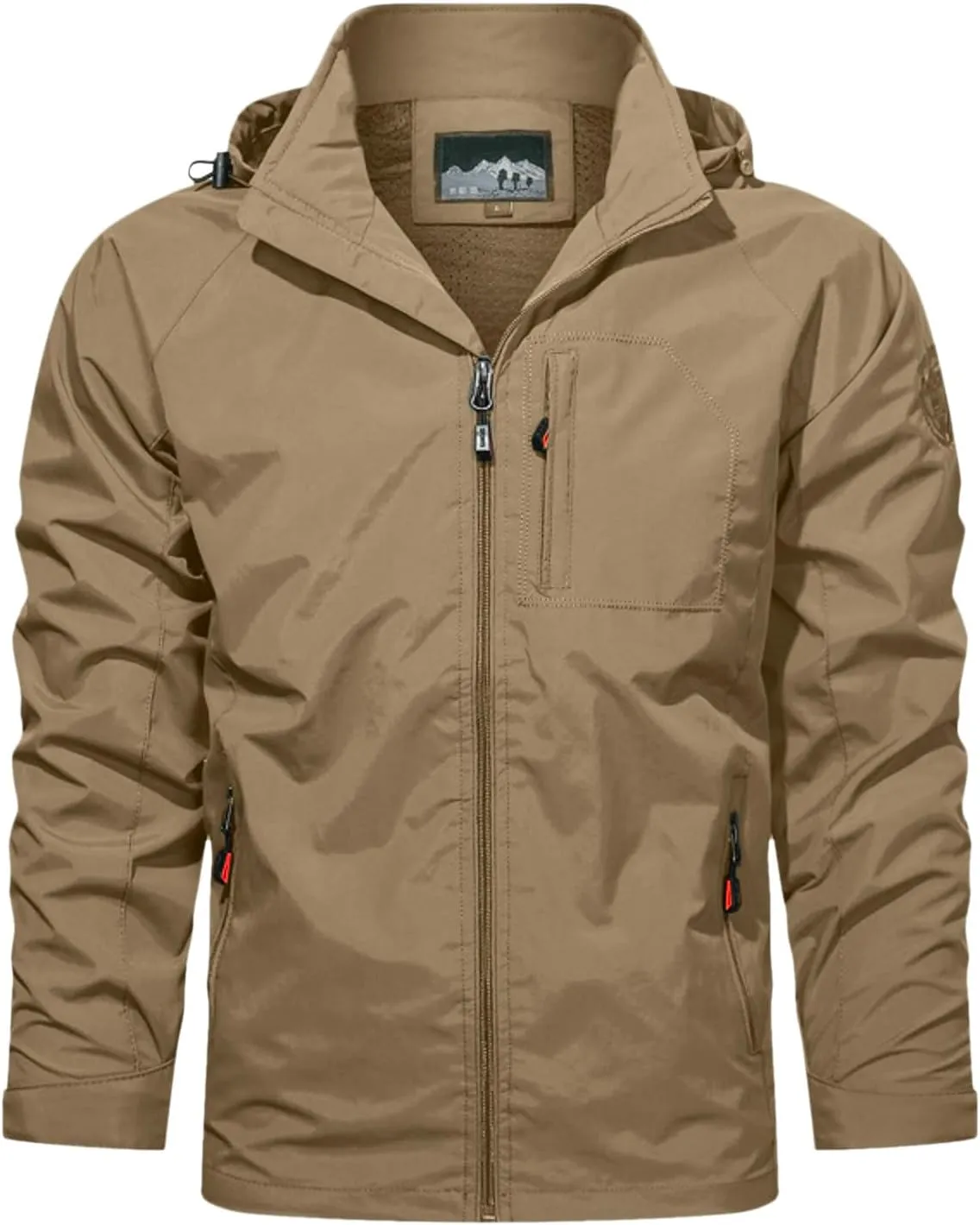 Baseball Clothes Rain Jacket for Men Lightweight Sport Jackets Mountain Hooded Coat Fall Hiking Fishing Coats