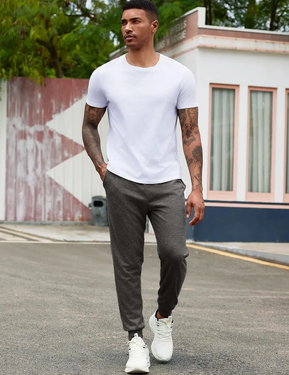 COOFANDY Men's Athletic Joggers Casual Gym Sweatpants Workout Running Track Pants with Pockets