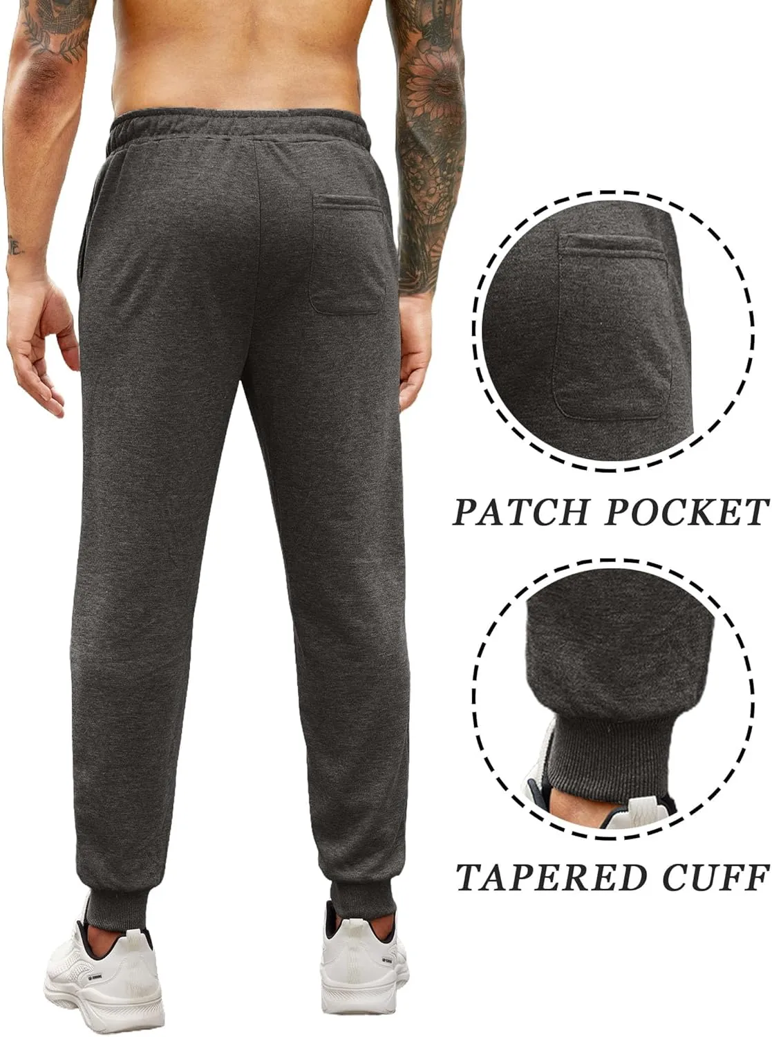 COOFANDY Men's Athletic Joggers Casual Gym Sweatpants Workout Running Track Pants with Pockets