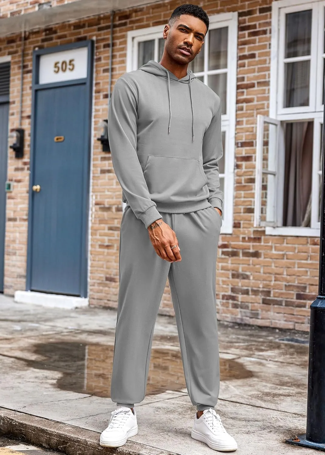 COOFANDY Men's Tracksuit 2 Piece Hoodie Athletic Sweatsuits Casual Jogging Suit Sets