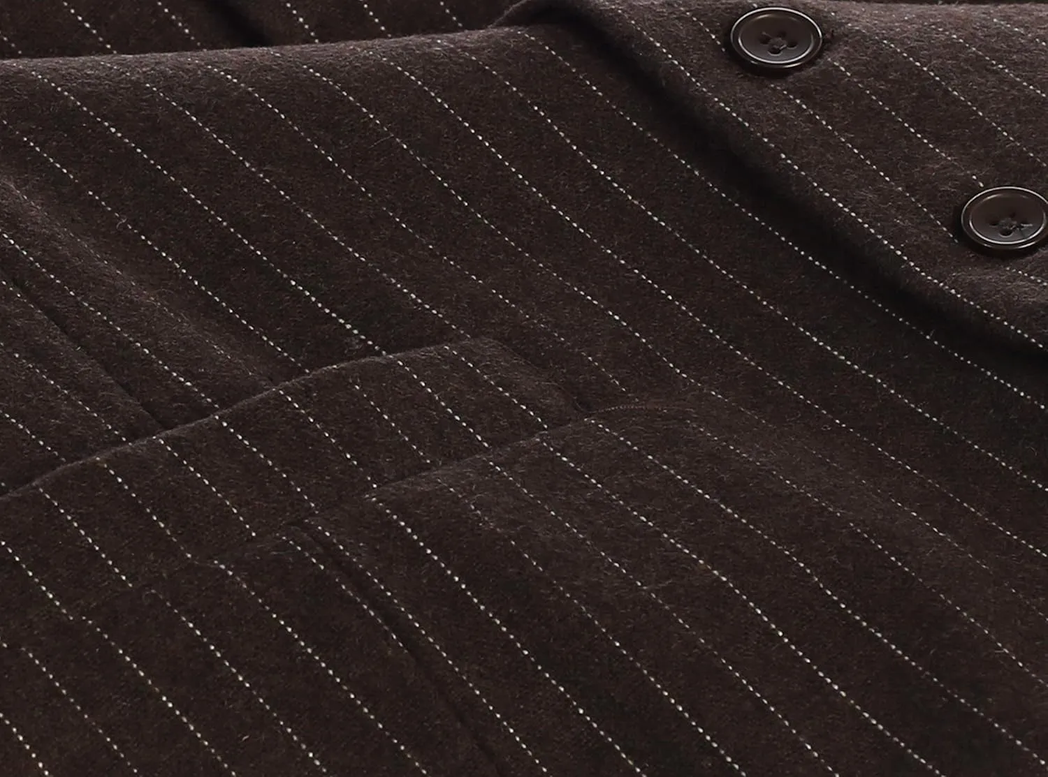 Gioberti Men's 5 Button Formal Wool Blend Tweed Pin Stripe Vest
