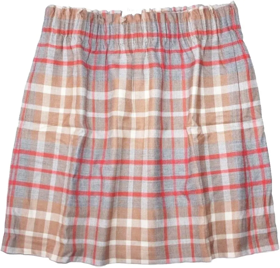 J Crew Factory Women's Plaid Wool Blend Sidewalk Mini Skirt (00)