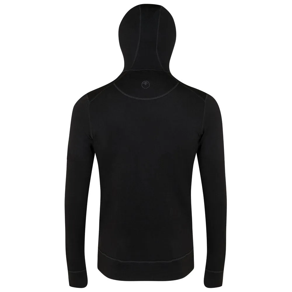 Mens Merino 260 Casual Hoodie (Black)