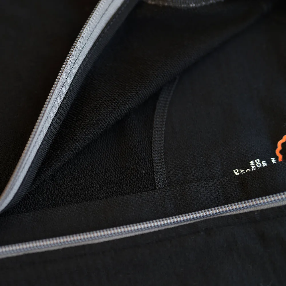 Mens Merino 260 Casual Hoodie (Black)