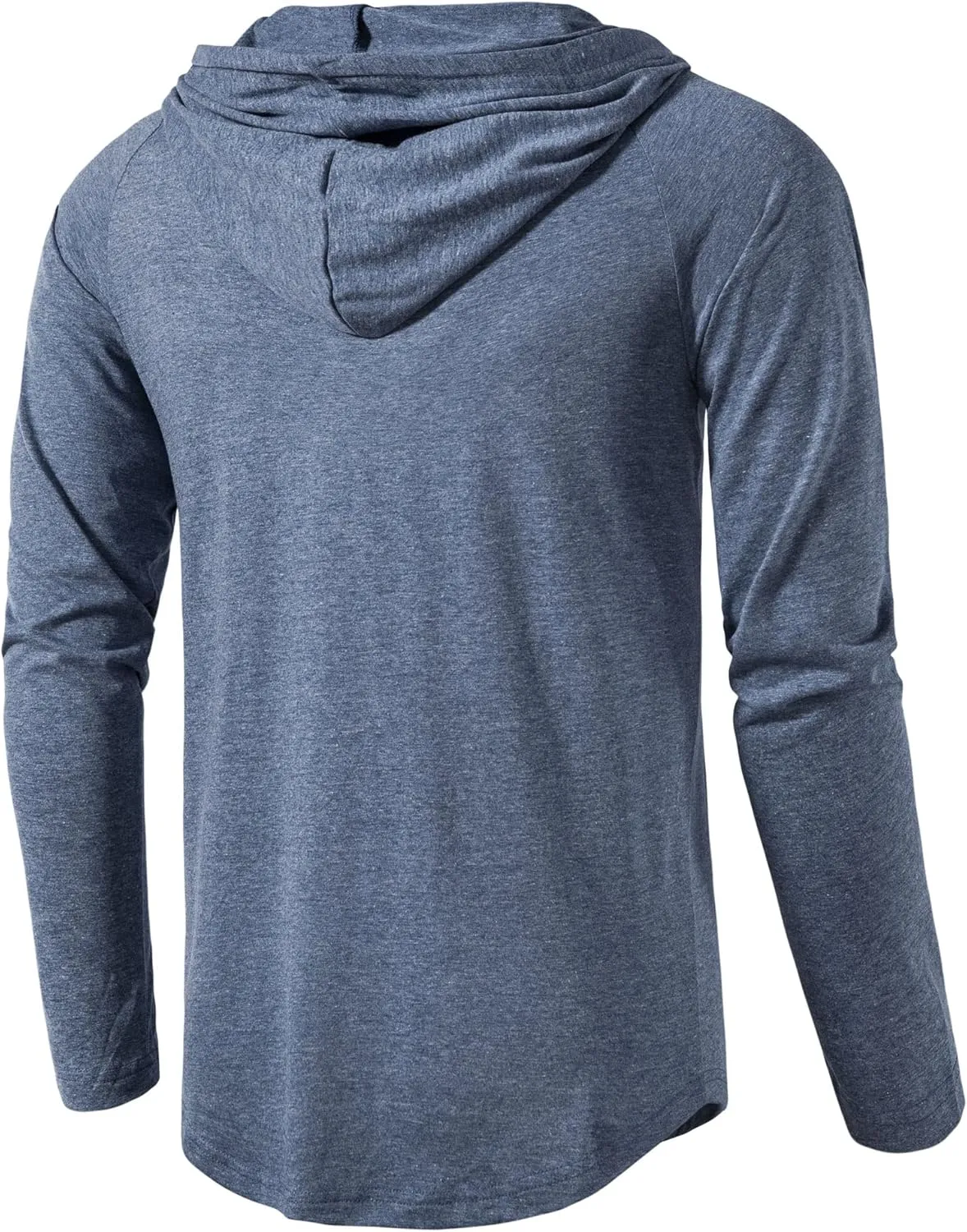MUSE FATH Men's Long Sleeve Athletic Performance Lightweight Hoodie Sweatshirts
