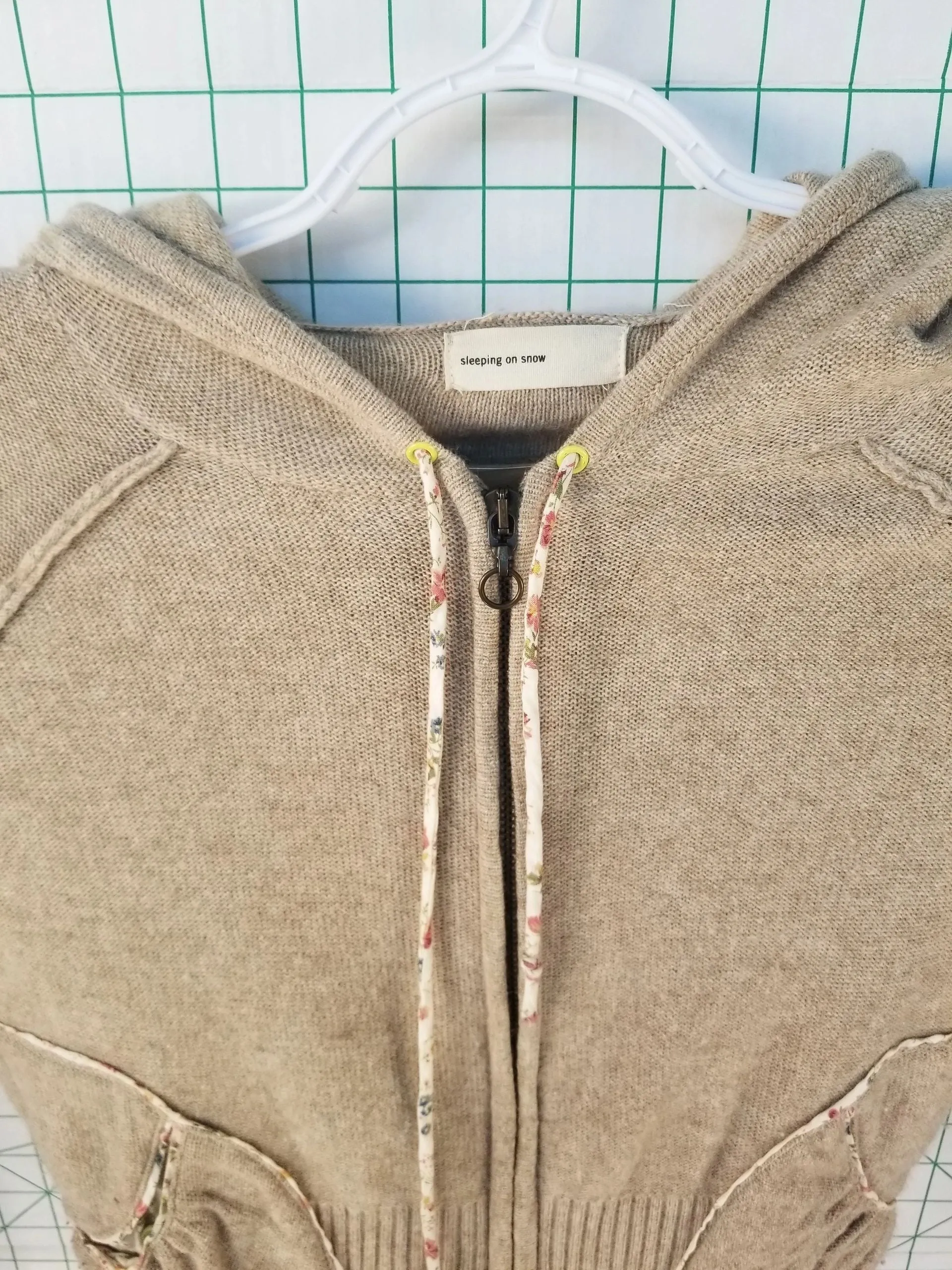 sleeeping on snow Tan Hoodie Small
