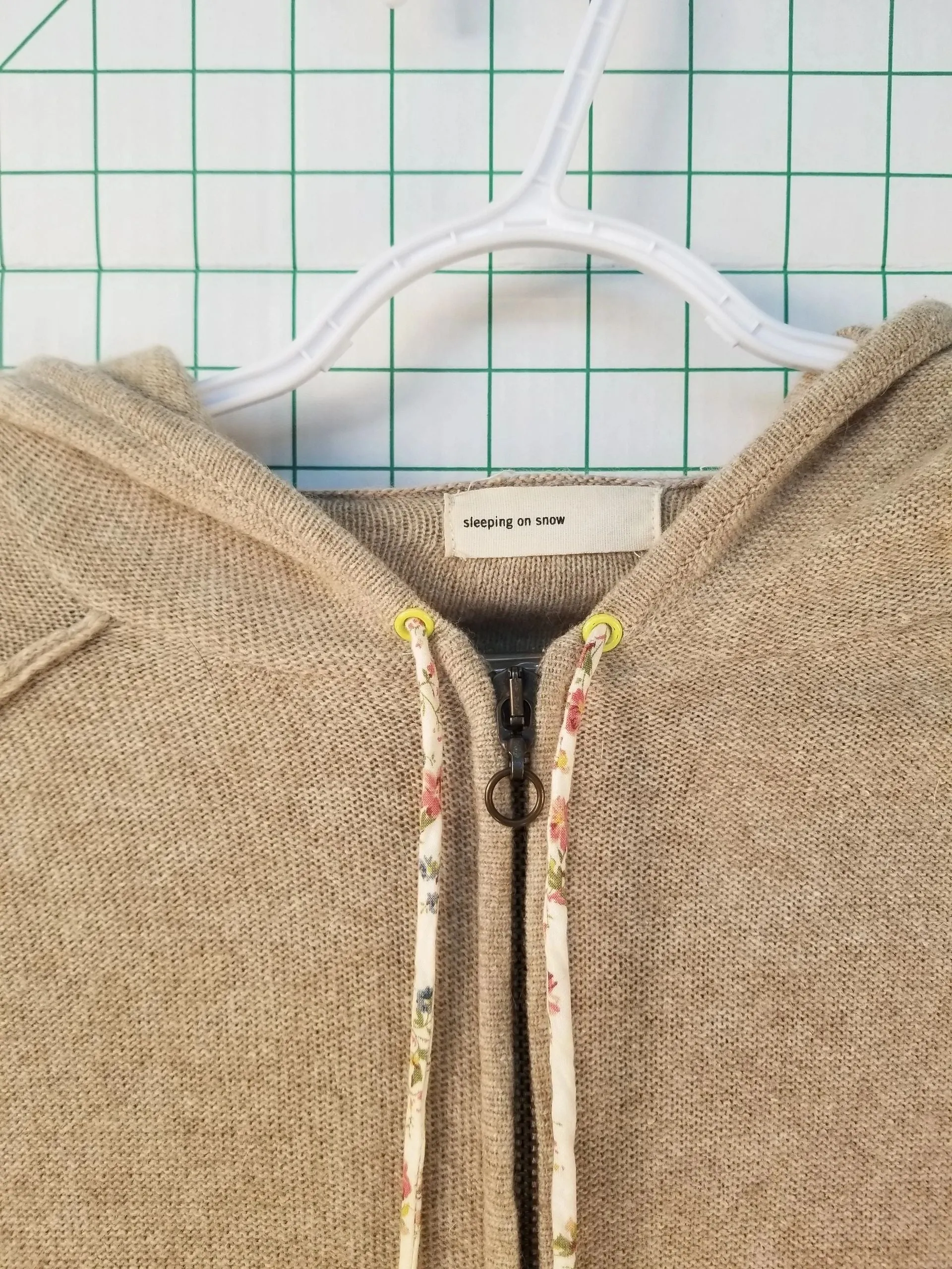 sleeeping on snow Tan Hoodie Small