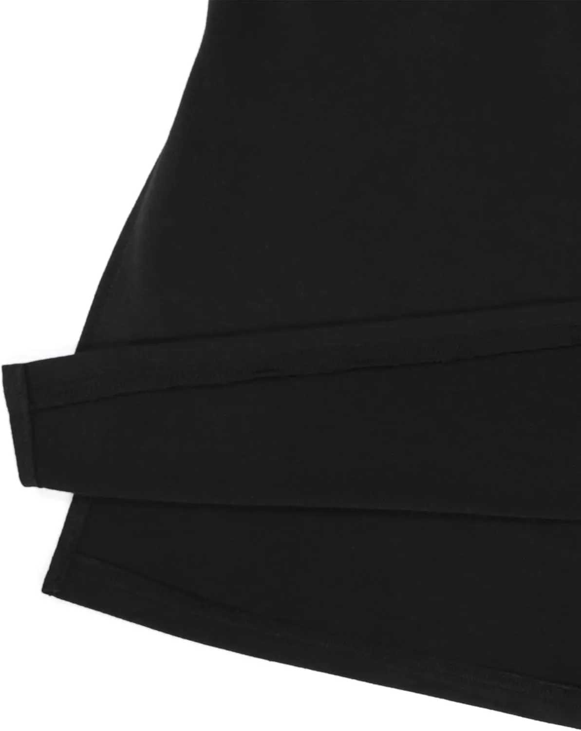SOFIA'S CHOICE Women's Midi Skirt Drawstring High Waist Slit Skirts with Pockets