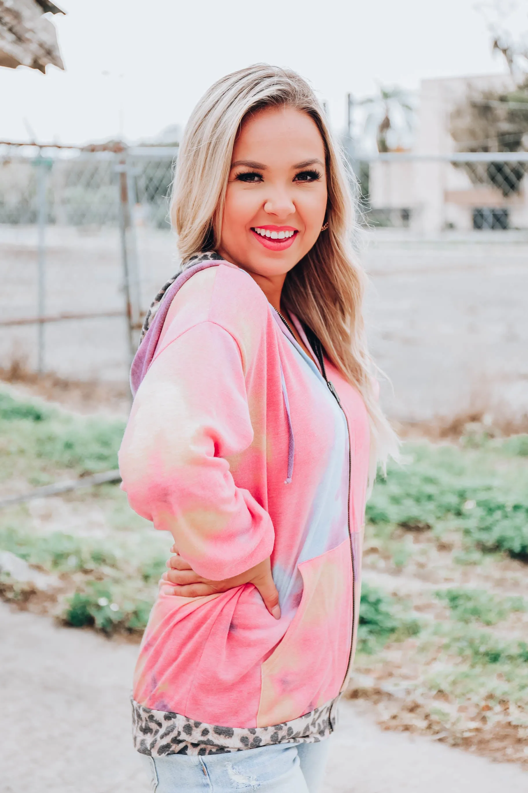 Trendy Contrast Hoodie