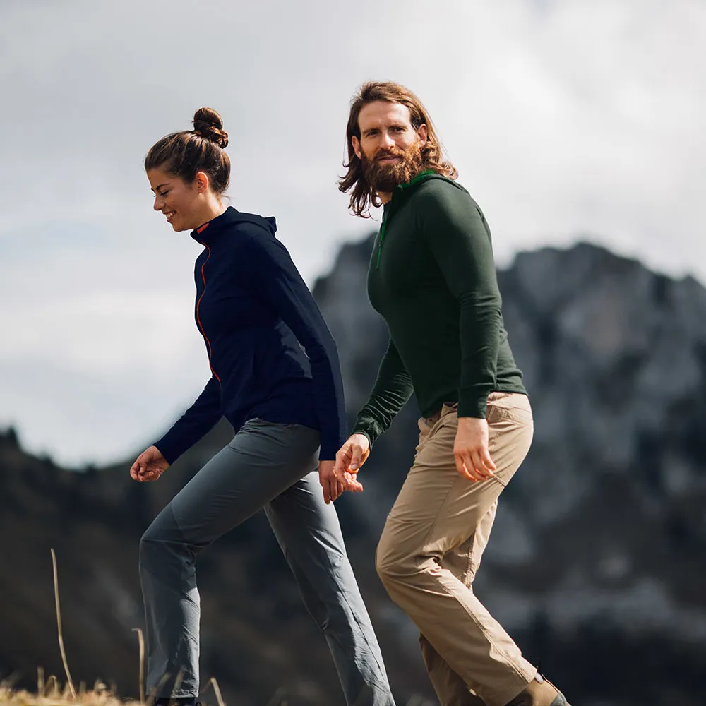 Womens Merino 260 Casual Hoodie (Navy)
