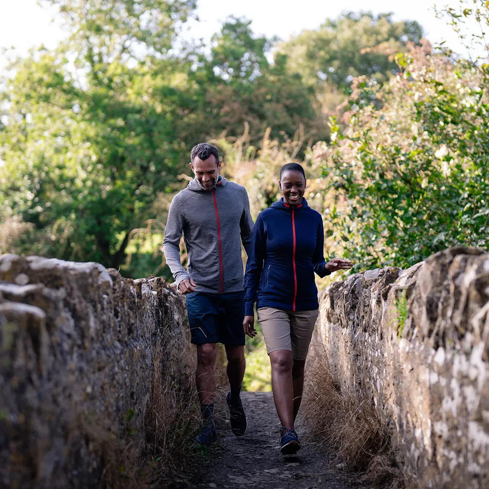 Womens Merino 260 Casual Hoodie (Navy)