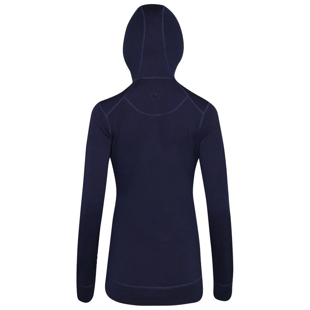 Womens Merino 260 Casual Hoodie (Navy)